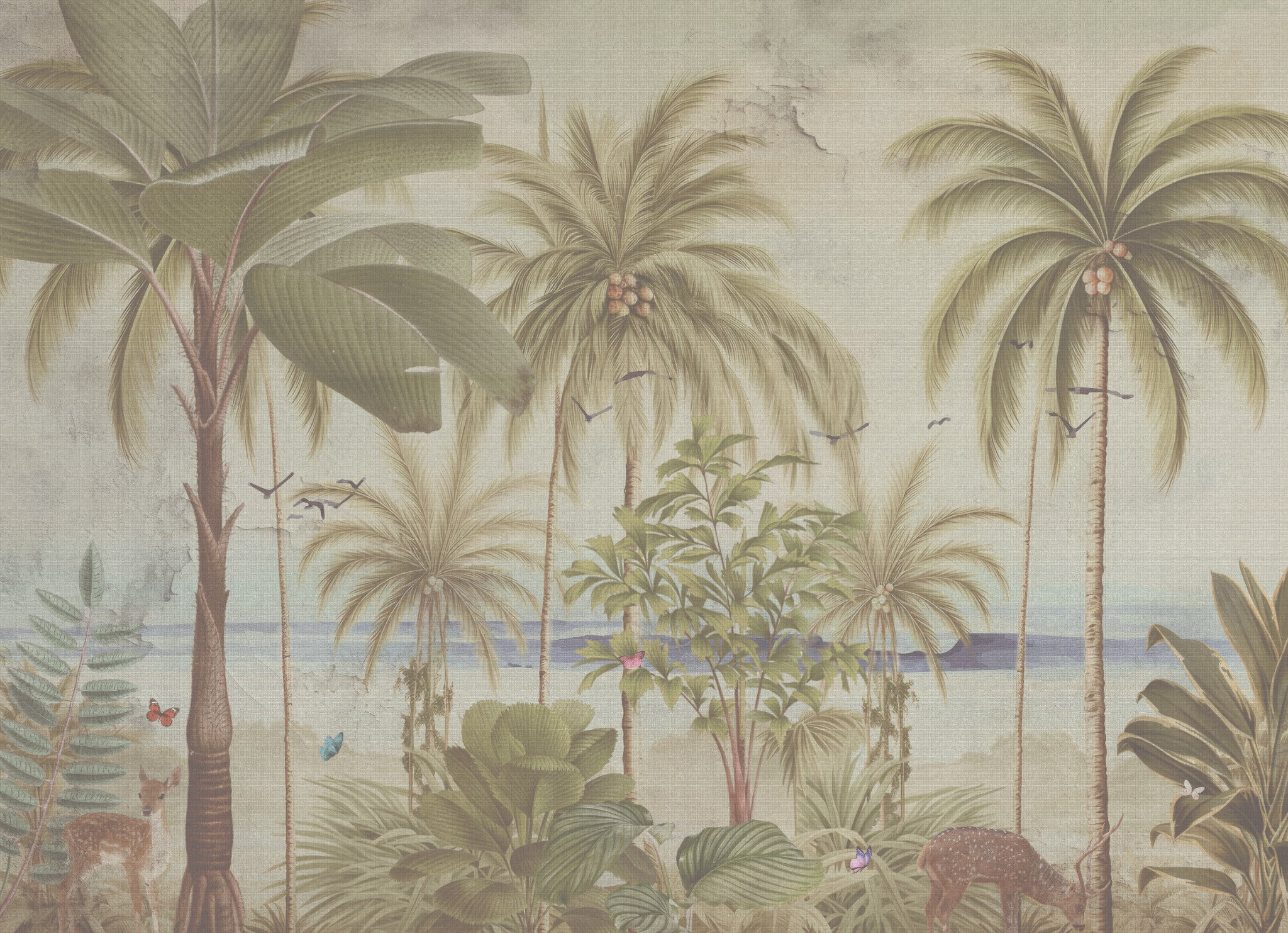 Azure Estate textured linen wallpaper – LH Lifestyle